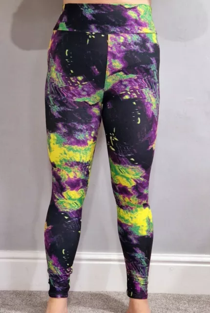 Funky Fit - Women's YOGA buttery soft funky bright Leggings- Toxic Moss