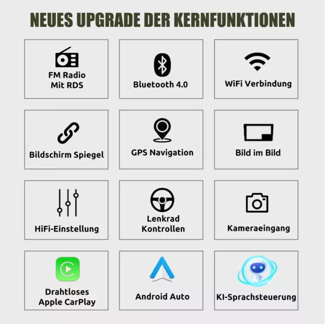 Für Ford Focus MK2 Mondeo Mk4 S C MAX Autoradio Android 13 Carplay GPS Navi RDS 3