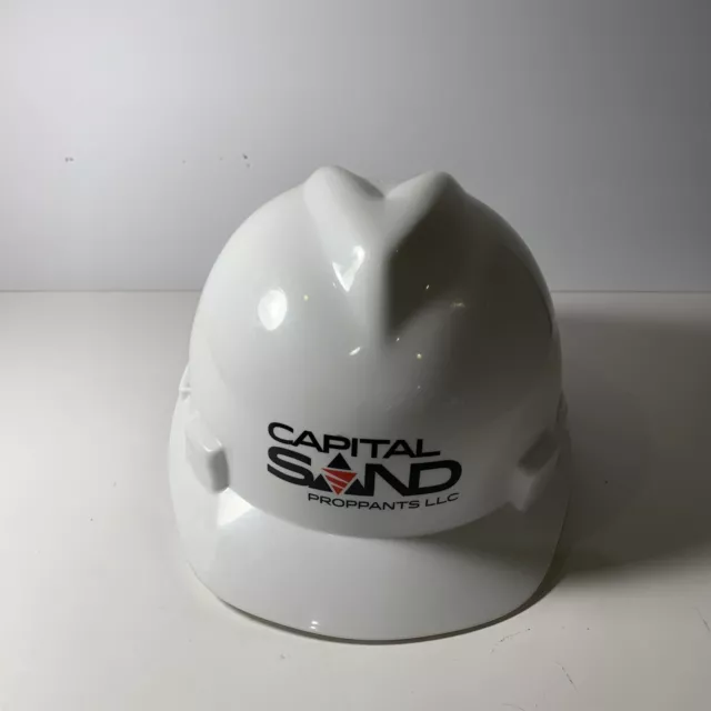 MSA V-Gard Large Cap Style Hard Hat - White Capital Sand Proppants LLC