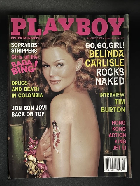 VINTAGE AUGUST 2001 Playboy Magazine - "Go Go Girl's" Belinda Carlisle Nude £4.83 - PicClick UK