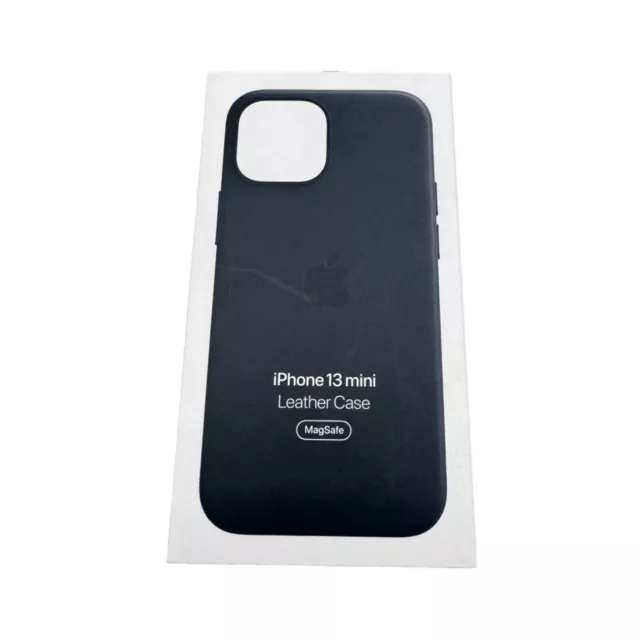 Apple OEM Leder Case iPhone 13 Mini MM0M3ZM/A Cover Hülle Midnight Mitternacht