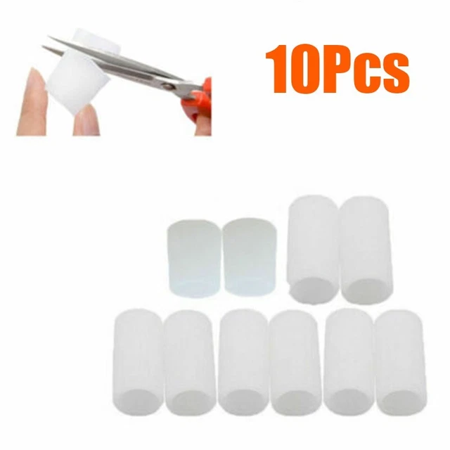 Proteggi le dita dei piedi con 10 pz tubi in gel di silicone per rimanere senza