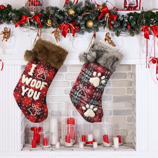 Medias de Navidad Calcetines Accesorio Ropa Puerta Parte Regalo Saco Calcetín Santa