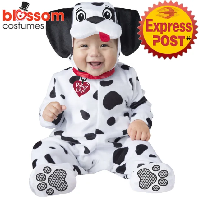 CK1418 Dalmation Baby Puppy Dog Toddler Halloween Cute Costume Jumpsuit Animal