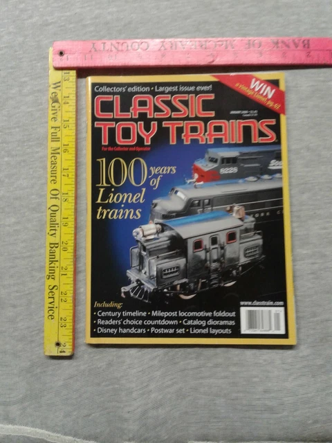 CLASSIC TOY TRAINS 2000 January 100 years Lionel trains Lionel Disney £ ...