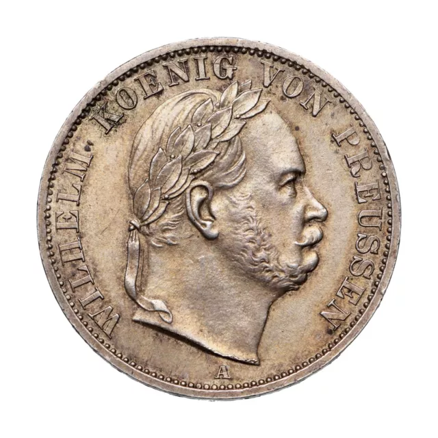 Allemagne - Prusse - 1 Thaler 1866 A - Guillaume Ier - KM# 494 - Argent - SUP