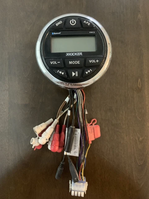 Kicker 46Kmc2 Marine Boat Gauge-Style/Round Digital Media Receiver Usb/Bluetooth