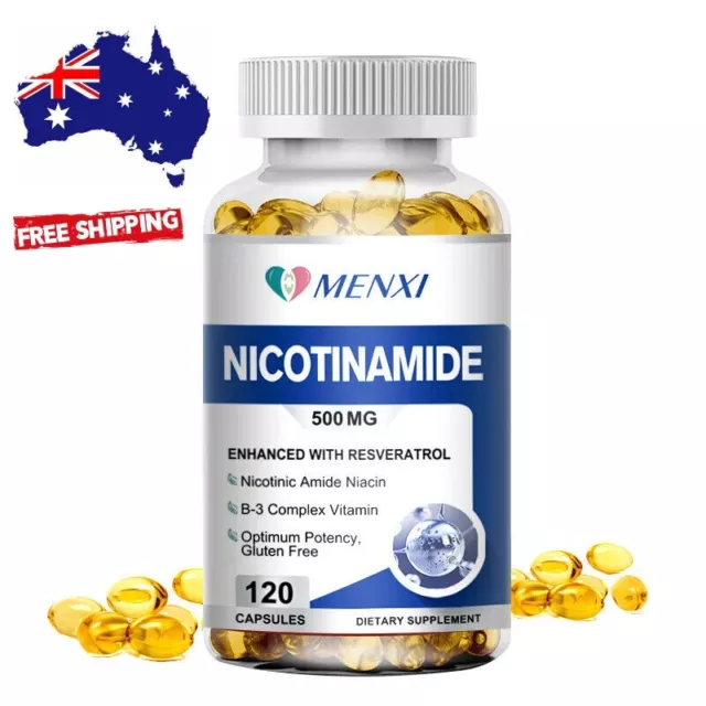 NMN Nicotinamide Mononucleotide 500mg 120 Capsules NAD Supplement Anti-Aging