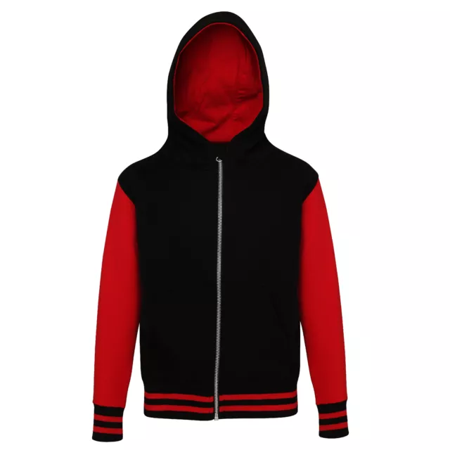 AWDis Hoods - Giacca Varsity con cappuccio - Bambini (RW5365)