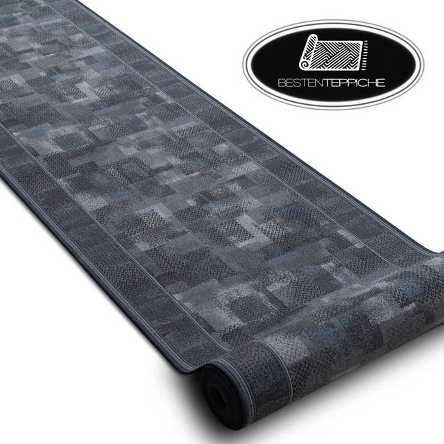 Läufer Antirutsch ICONA Grau 120cm Grey 120x320 Cm