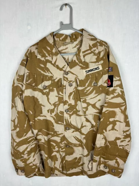 British Army Desert DPM Camo Combat Shirt Jacket CS95 Pattern With Badges #01