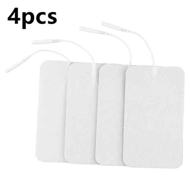 High Quality Electrode Pads Non-woven Fabric 4.72 * 2.76 * 0.1in 4 Pcs/ Set