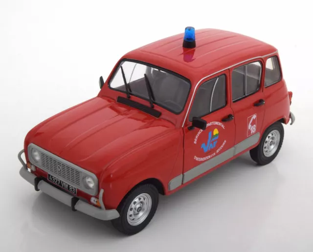 Renault 4 Gtl Pompier Du Var Solido S1800106 1/43 Sapeur Pompiers 83 Fire Rouge