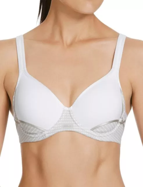 NWT Berlei Electrify Mesh Padded Sports Bra YYPV  White Underwired  Bra 36DD