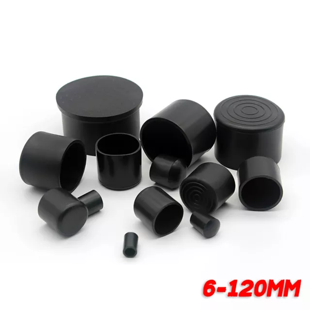 6-120mm Rubber Chair Ferrules AntiScratch Floor Protector Table Feet Leg Cap End