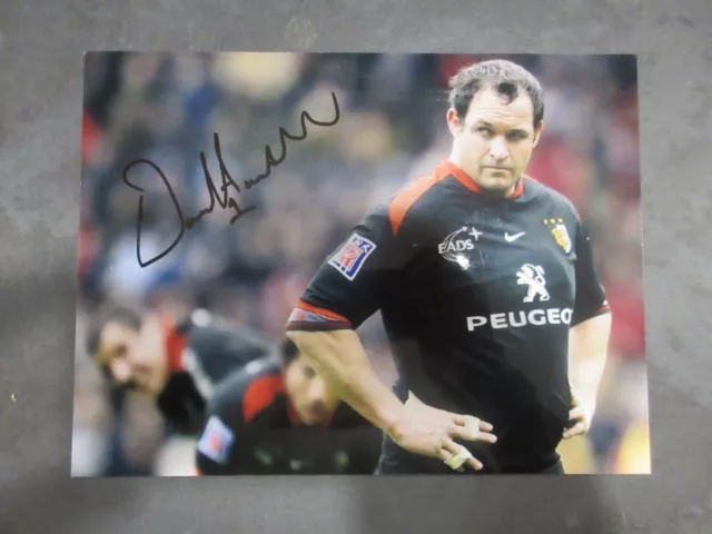 Autographe Daan Human  sur photo avec certificat Rugby 4