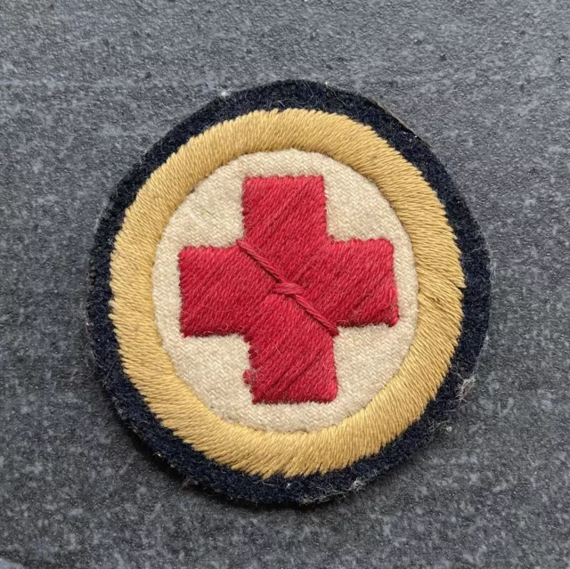Original WW1 Medical Orderlies Stretcher Bearers Cloth Badge