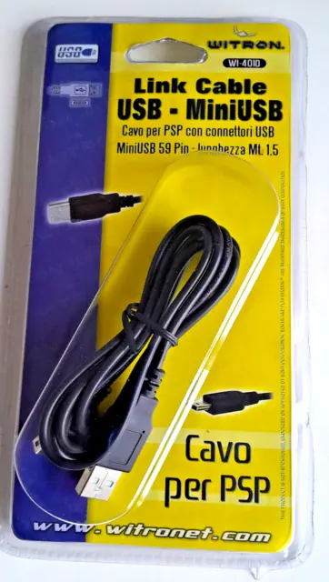 Cavo di collegamento USB per Sony PSP Playstation Portable USB MiniUSB