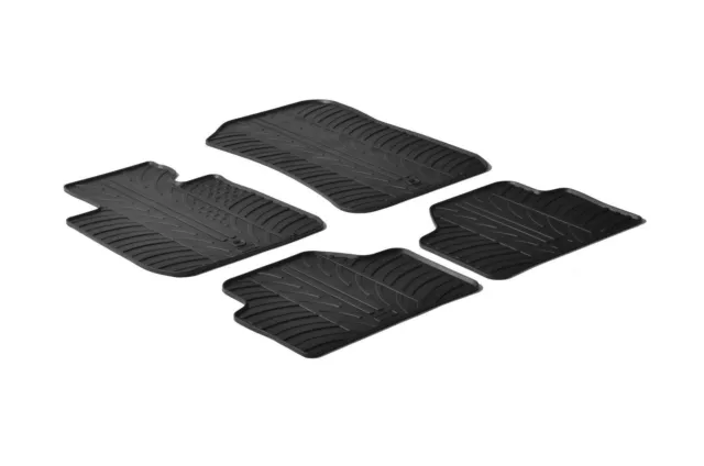 All Weather Rubber Floor Mats {fits 2010-2015 BMW X1  E84} - 4 Piece Set - Black