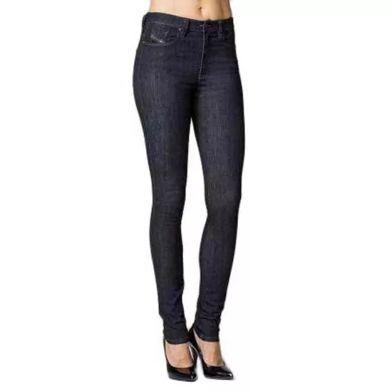 DIESEL Skinzee 0813C Women Jeans W24/L32 Dark Blue Girls Super Slim Skinny