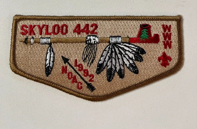 Boy Scout OA 442 Skyloo Lodge Flap S27 1992 NOAC