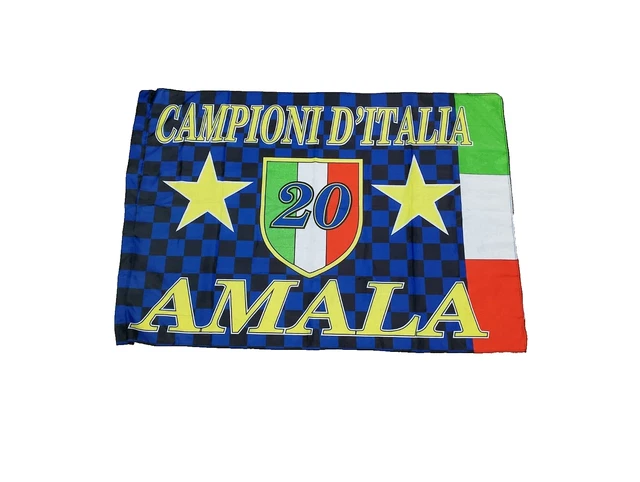 Bandierone a Scacchi Inter Campioni D'Italia 21°Sc - Sports In vendita a Napoli
