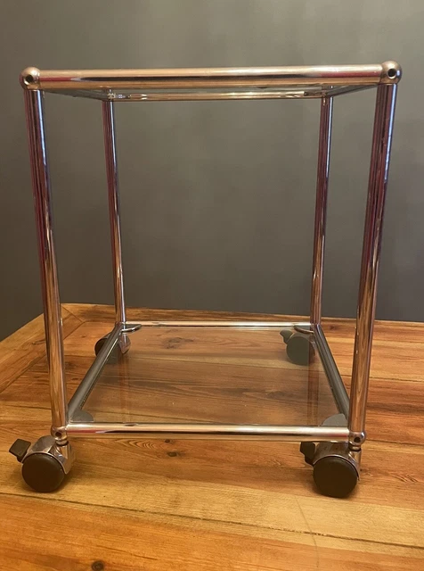 Tavolino Da Caffè VASAGLE Con Vetro Temperato - 100x55x45cm, Nero, Moderno - Foto 10