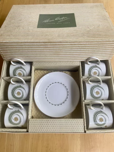 Susie Cooper boxed set of 6 Coffee Cups + Saucers