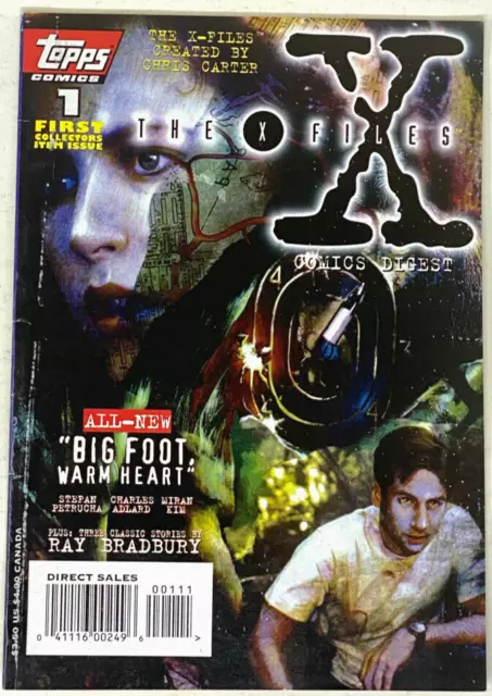 The X-Files Comics Digest # 1 - " Big Foot, Warm Heart " - topps Comics