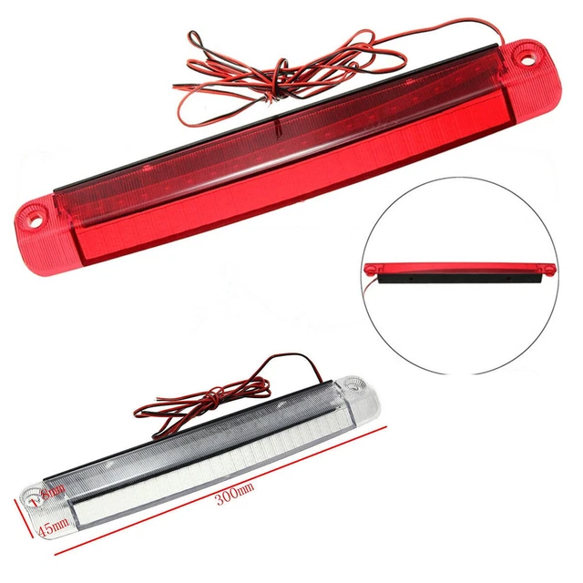 300*45mm 18 Red LED Brake Stop Light Waterproof 12V Rear Warning Reversing Lamp