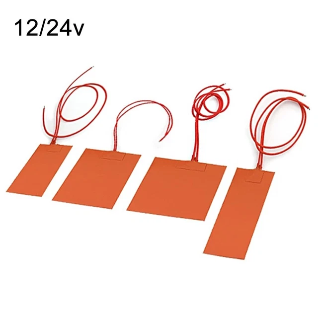 Chaleur Tapis Silicone Chauffage Coussinet Étanche À L'Humidité Orange Carrée