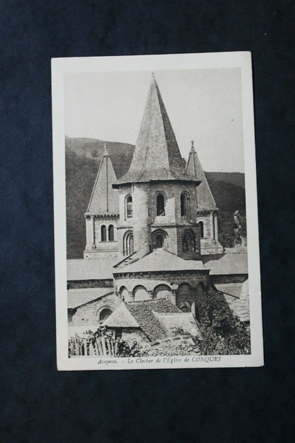 Carte Postale CPA CONQUES - Le Clocher de l'Eglise