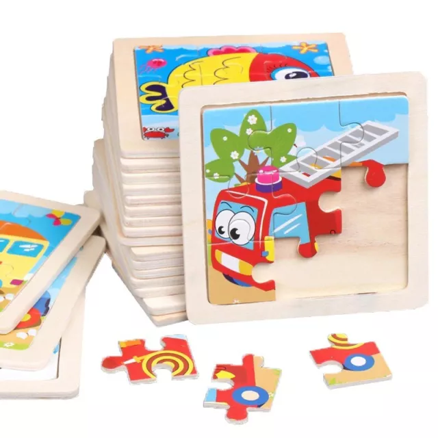 Kids Puzzle Toys Cartoon Animal Wooden Jigsaw Puzzle Children Educational Gift
