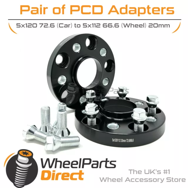 PCD Adapters 5x120 72.6 (Car) to 5x112 66.6 (Wheel) 20mm for BMW M2 [F22] 14-21