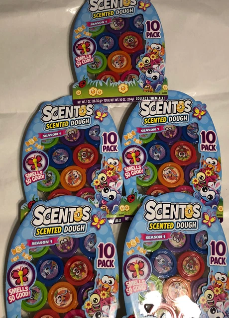 Masa perfumada Scentos temporada 1 juego fiesta regalo Doh - lote de 5 relleno de Pascua 10 piezas