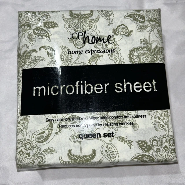 JCPENNEY NOS HOME Expressions Jacobean G sheet set, queen, microfiber