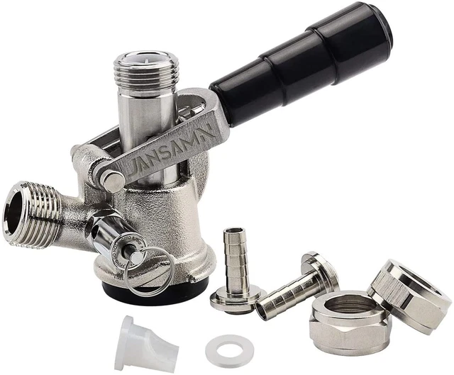 Jansamn Type Kegerator Sankey D Tap with Stainless Steel Probe Keg Coupler
