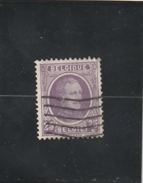 L6003 BELGIQUE timbre Y&T N° 197 de 1921-27 " Albert 1er " Oblitéré