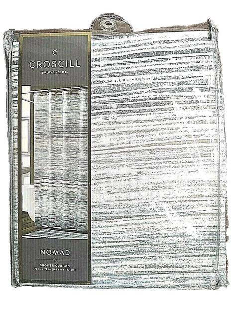 Croscill Shower Curtain 72 x 72 in Polyester Nomad Blue