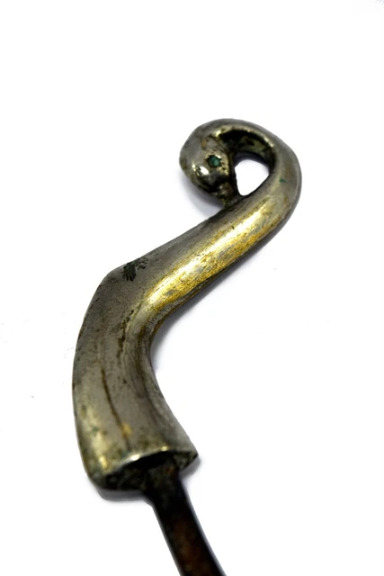 Indian Antique Hand Crafted Brass Peacock Shape Wall Hook Hanger. i75-81 US 5