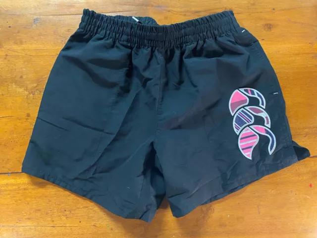 Canterbury Uglies Shorts Black Youth Size 12 Years Free Tracked Post