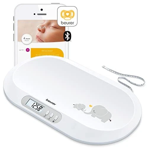 Beurer BY90 Baby Scale Pet Scale Digital with Measuring Tape tracking weight ...