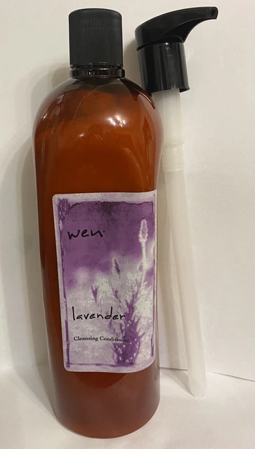 Wen Cleansing Conditioner Shampoo LAVENDER 32oz HUGE Chaz Dean Sealed With Pump