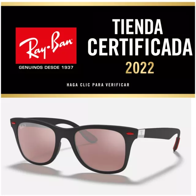 Gafas Ray Ban RB4195M F602H2 WAYFARER FERRARI COLLECTION Polarized New