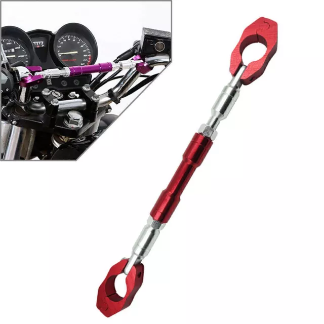 Lenker Querstrebe Lenkerstrebe Stabilisator Crossbar Kit für 22 mm Motorrad Rot