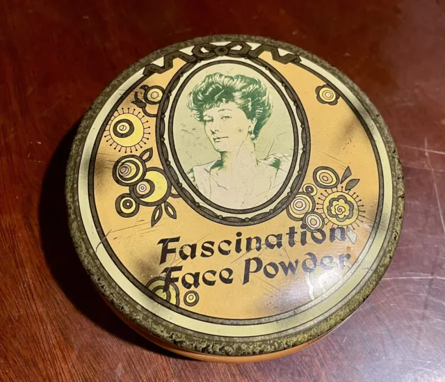 Daher Fascination Long Island New York Face Powder Make up Toleware England Old