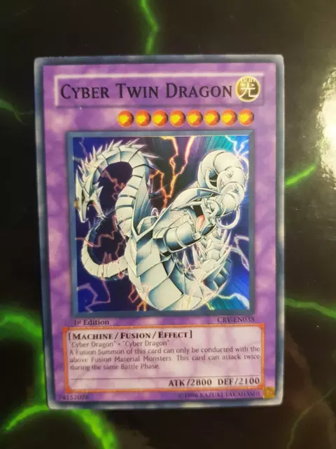 Cyber Twin Dragon – CRV – EN035 – Near Mint – Super Rare – 1st Edition