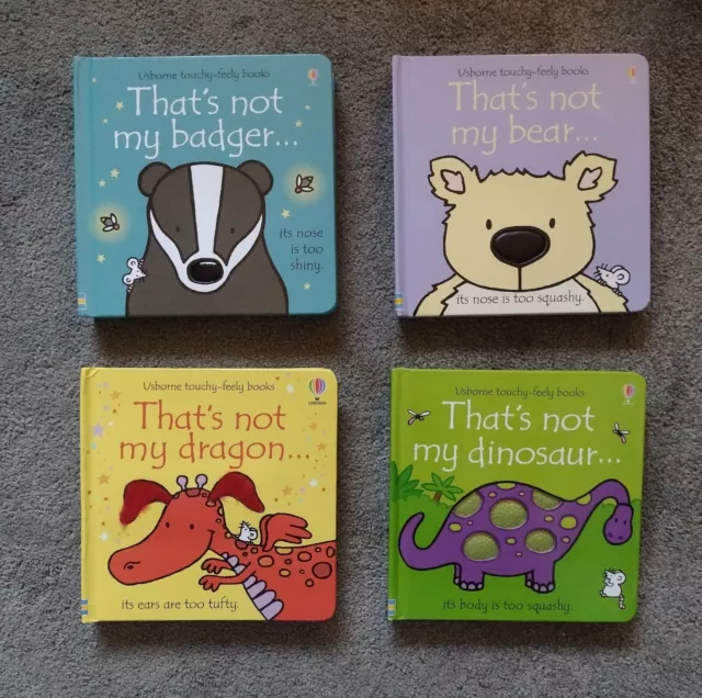 That's Not My ... 4 Book Bundle - Dinosaur, Dragon, Badger and Bear