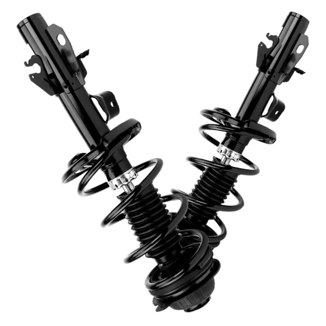 2x Black Front Shock absorber assembly for Dodge Dart 2013 2014 2015 2016