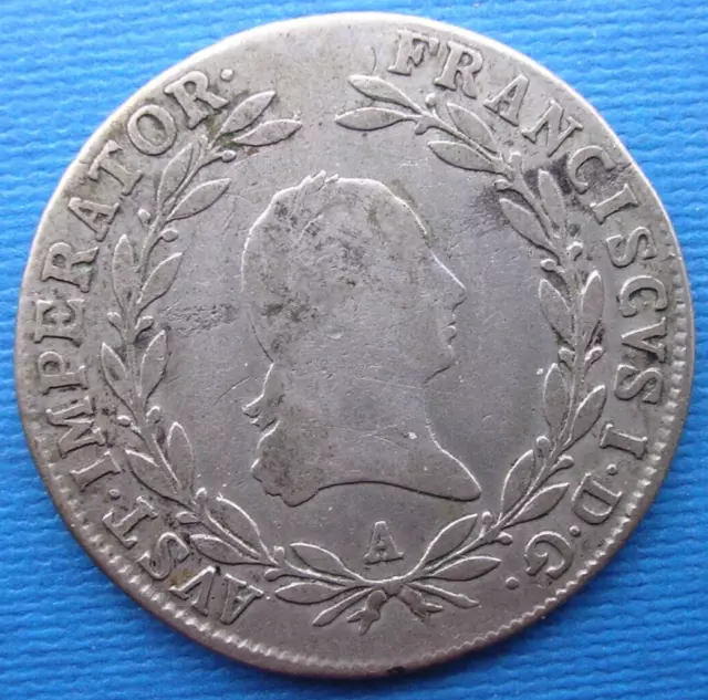 1810A Austria/Autriche Silver/Argent 20 Kreuzer - F+